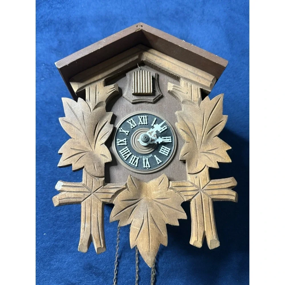 Vtg German Black Forest Cuckoo Clock Hand Made 1970s West Germany Untested